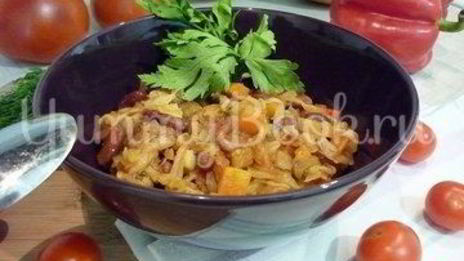 овощное рагу с фасолью