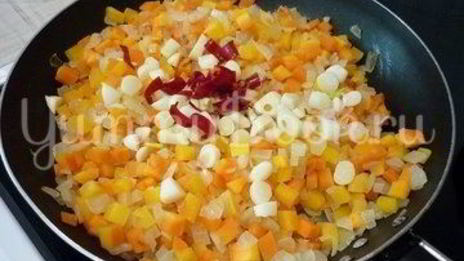 овощное рагу с фасолью