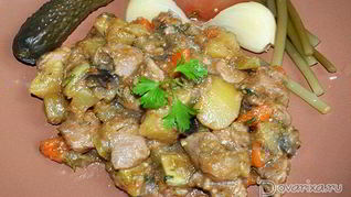 Овощное рагу с индейкой