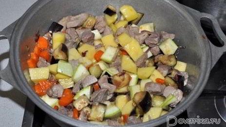 овощное рагу с индейкой