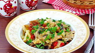 Овощное рагу с курицей в мультиварке