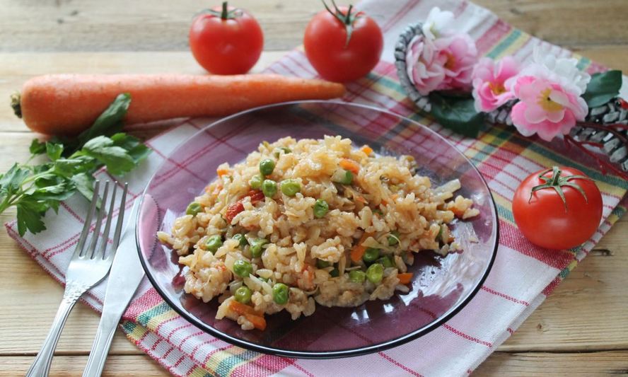 Рецепт овощного рагу с рисом