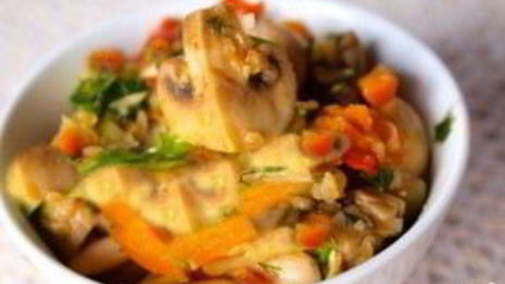 овощное рагу с шампиньонами