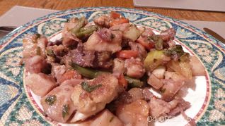 Овощное рагу с телятиной