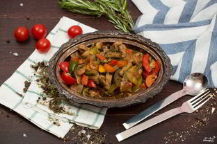 Овощное рагу со свининой