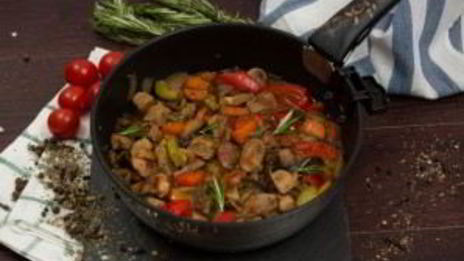 овощное рагу со свининой