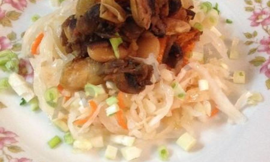 Рецепт рагу из фасоли с грибами