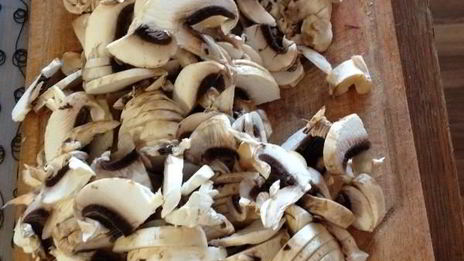 рагу из фасоли с грибами