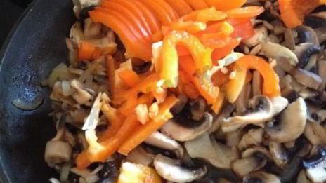 рагу из фасоли с грибами