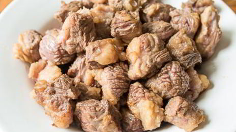 рагу из говядины с грибными клецками