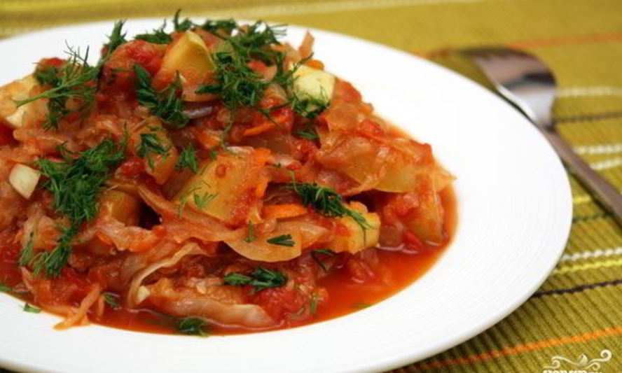 Рецепт рагу из капусты