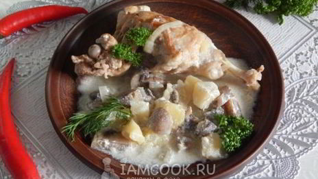 рагу из кролика с картофелем