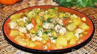 Рагу из курицы с картофелем