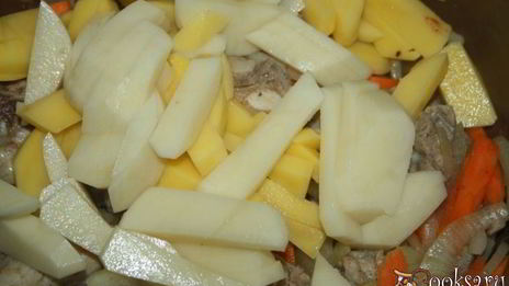 рагу из свинины с овощами в мультиварке