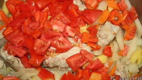 рагу из свинины с овощами в мультиварке