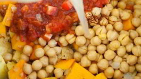 рагу из тыквы с овощами