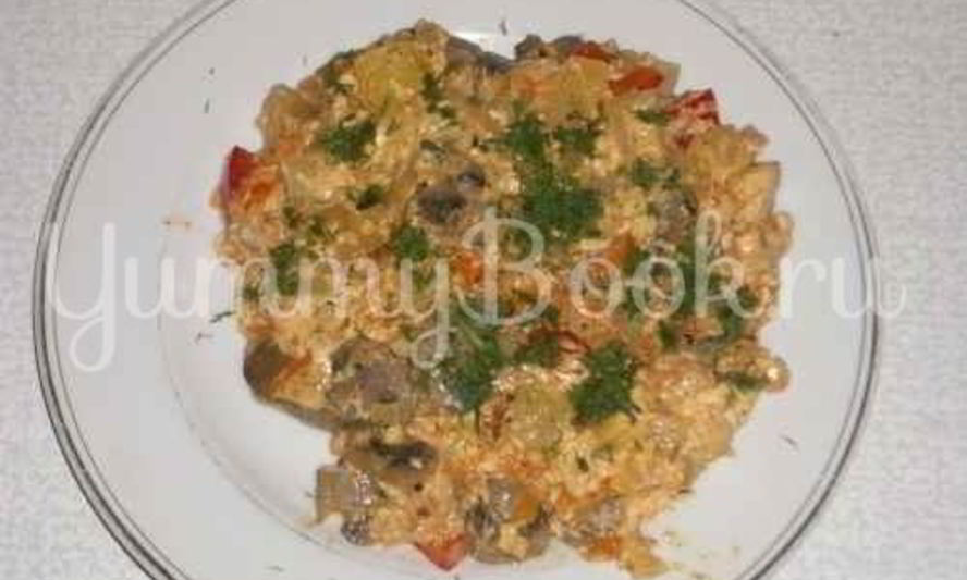 Рецепт рагу овощного с грибами и куриной печенью