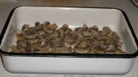 рагу овощное с грибами и куриной печенью