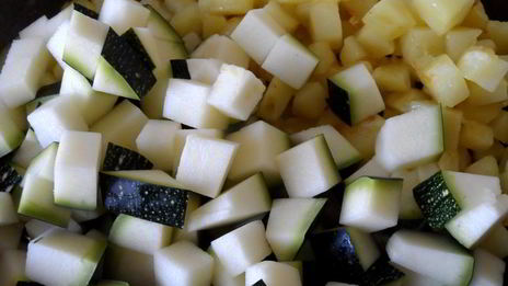 рагу с грибами и кабачками