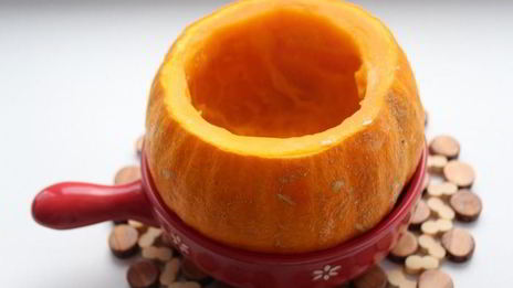 тыква с мясным рагу