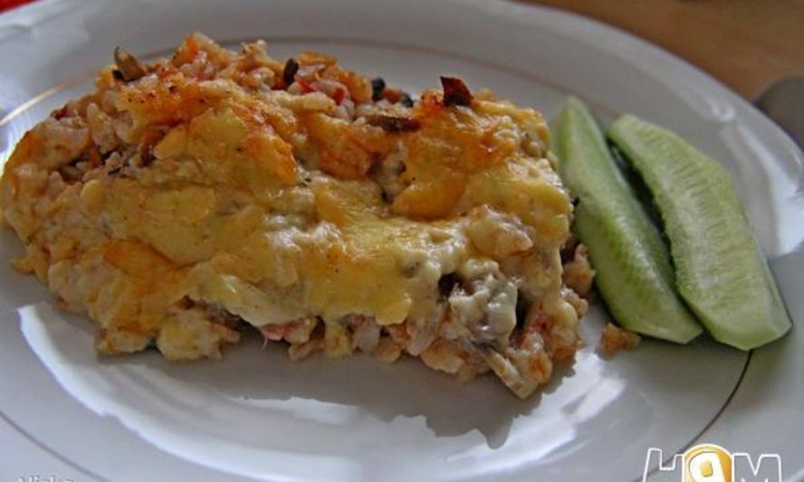 Рецепт запеканки фрикасе из курицы