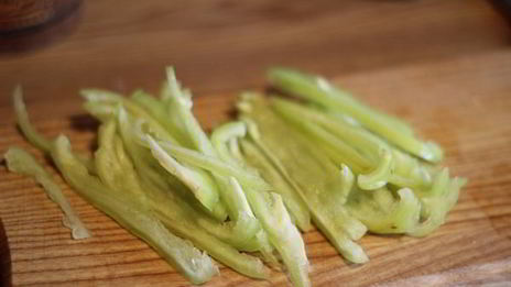 рисовая лапша с креветками в соусе терияки