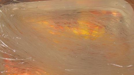 рисовая лапша с овощами и креветками