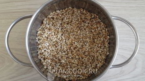 ризотто из перловки с грибами