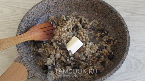 ризотто из перловки с грибами