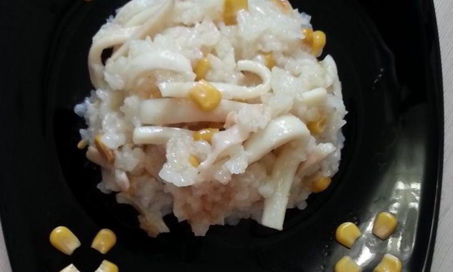 Рецепт ризотто с кальмарами