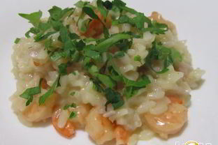 Ризотто с креветками