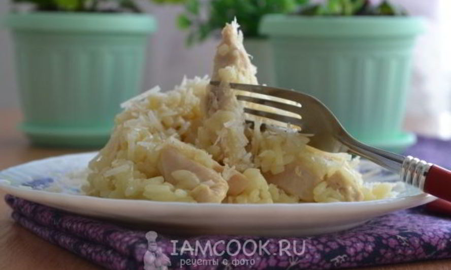 Рецепт ризотто с курицей