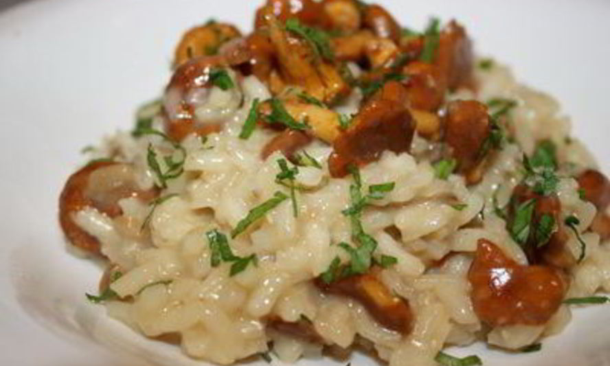 Рецепт ризотто с лисичками