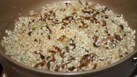 ризотто с лисичками