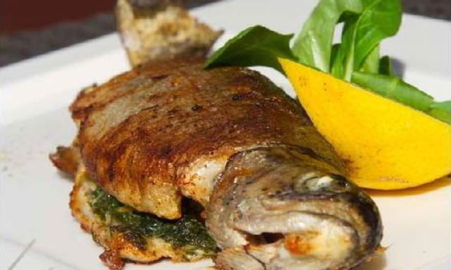 Рецепт дорады фаршированной шпинатом