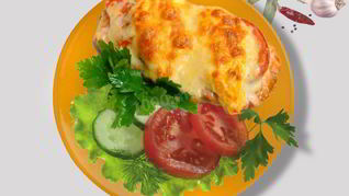 Филе трески в духовке с сыром и помидорами