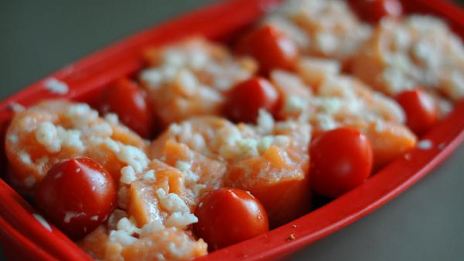 форель фаршированная креветками