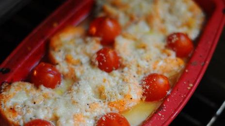 форель фаршированная креветками