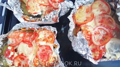 горбуша с картошкой в фольге в духовке