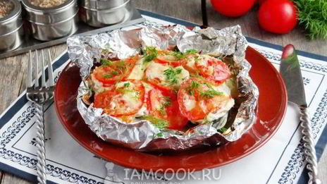 горбуша с картошкой в фольге в духовке