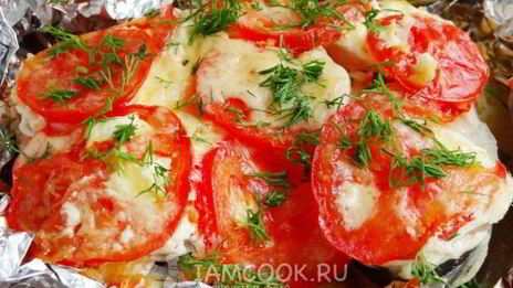 горбуша с картошкой в фольге в духовке