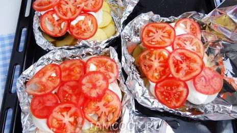 горбуша с картошкой в фольге в духовке