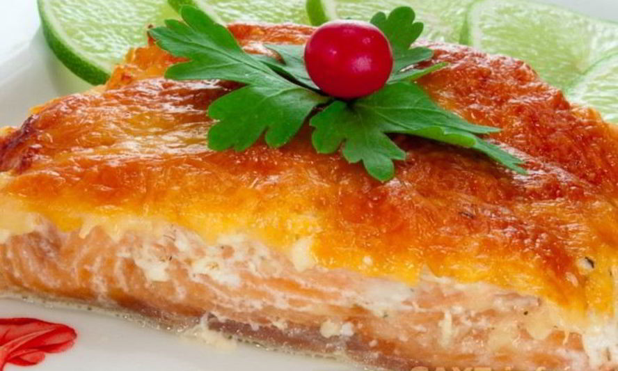 Рецепт горбуши, запеченной с сыром