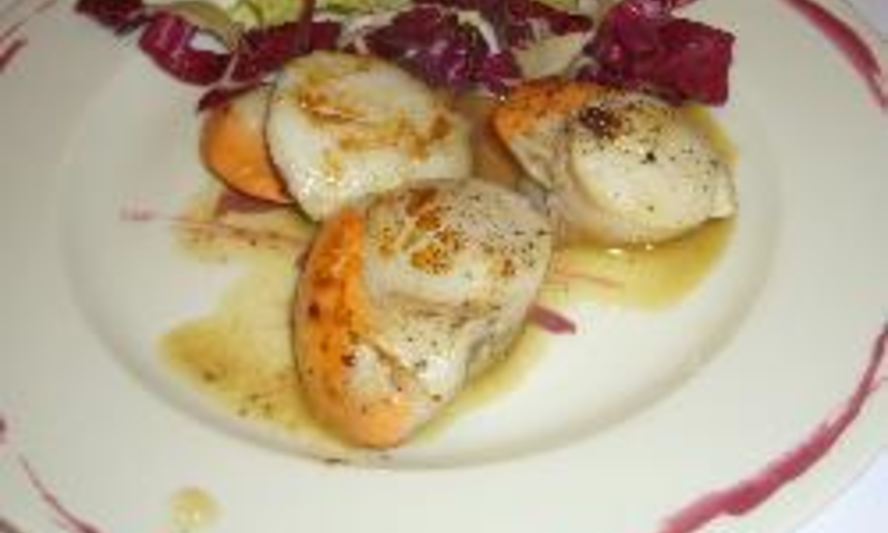 Рецепт гребешков с анисовым соусом