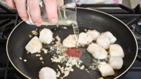 гребешки в сливочном соусе