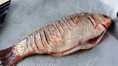 карась в духовке