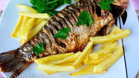 карась в духовке