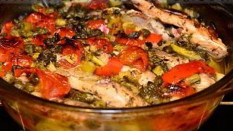 карп с белым столовым вином