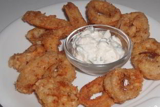 Кольца кальмаров в кляре