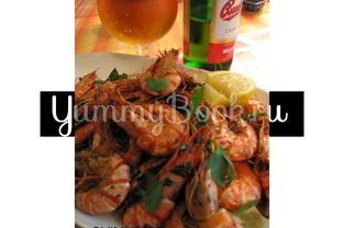 Креветки с чесноком и острым перцем